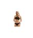 Womens/ladies Side Tie Bikini Bottoms Black Zoggs-1