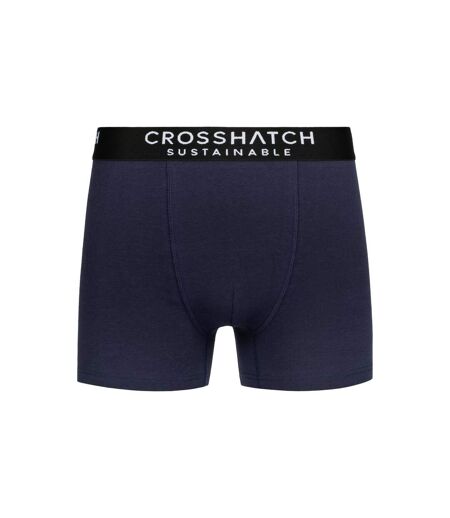 Boxers Orlander Homme Noir Bleu Marine Moutarde Blanc Crosshatch