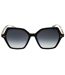 Lunettes De Soleil Motif/style Hexagone Femme Taille Unique Noir Brillant Gris Tommy Hilfiger-2