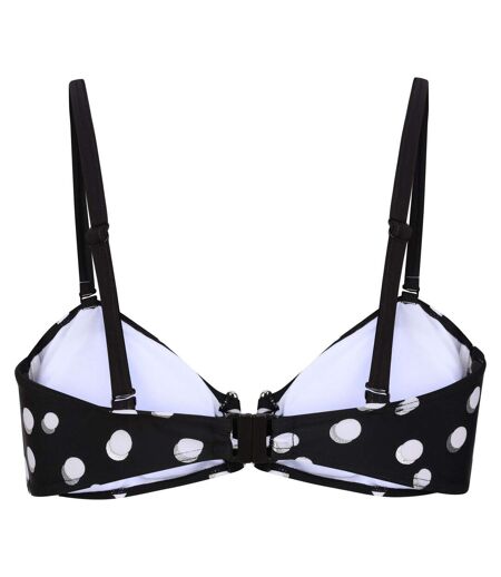 Haut De Maillot De Bain Aceana Femme Noir Blanc Regatta
