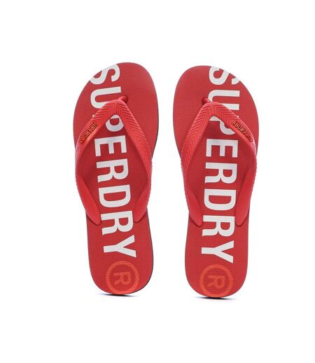 Tongs rouge homme superdry core essential flip flop