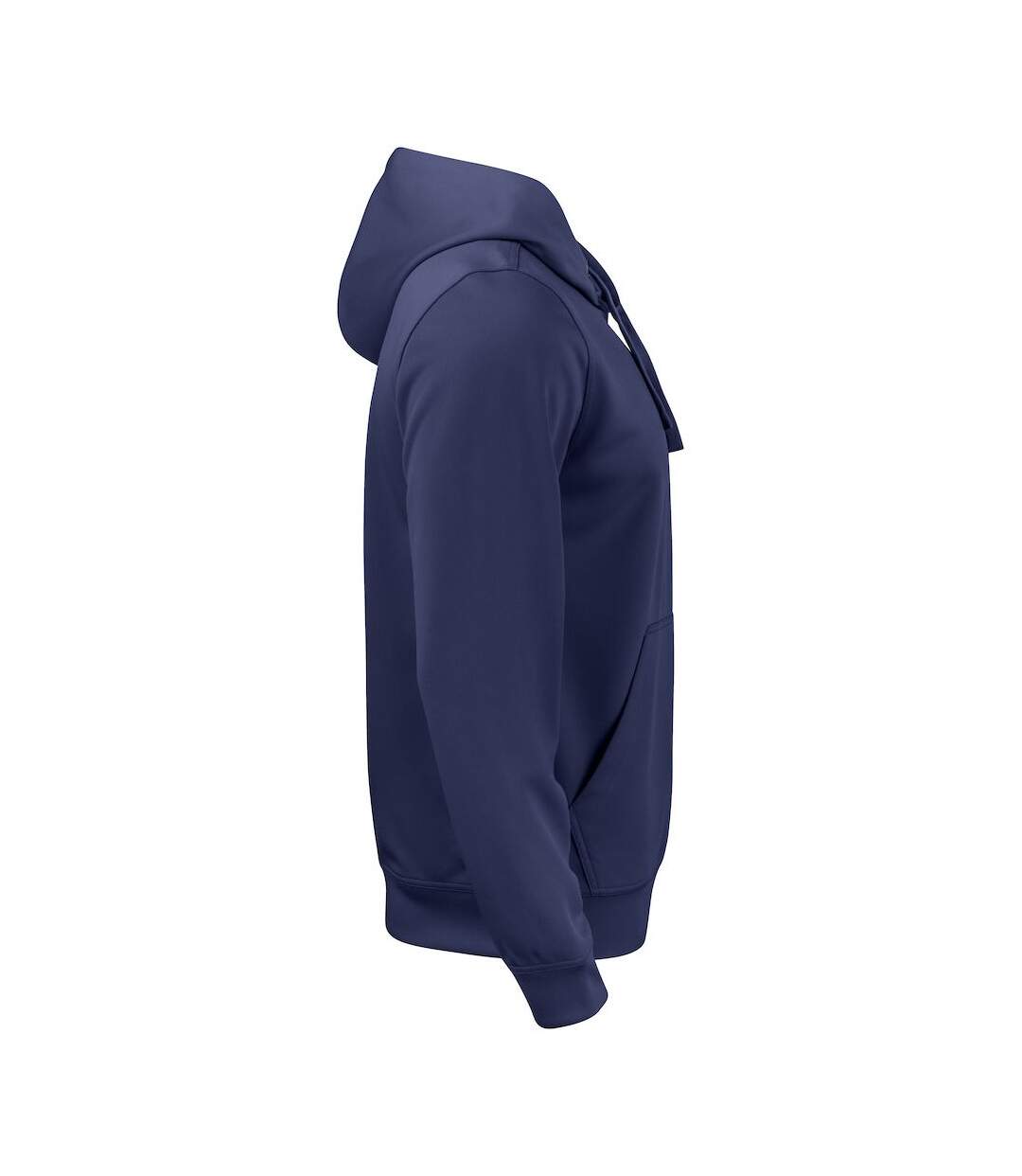 Sweat À Capuche Basic Adulte Bleu Marine Foncé Clique-4