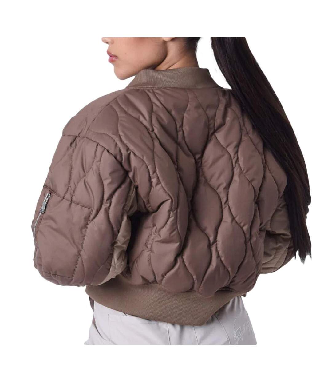 Veste bomber marron femme project x paris matelassé - l-2