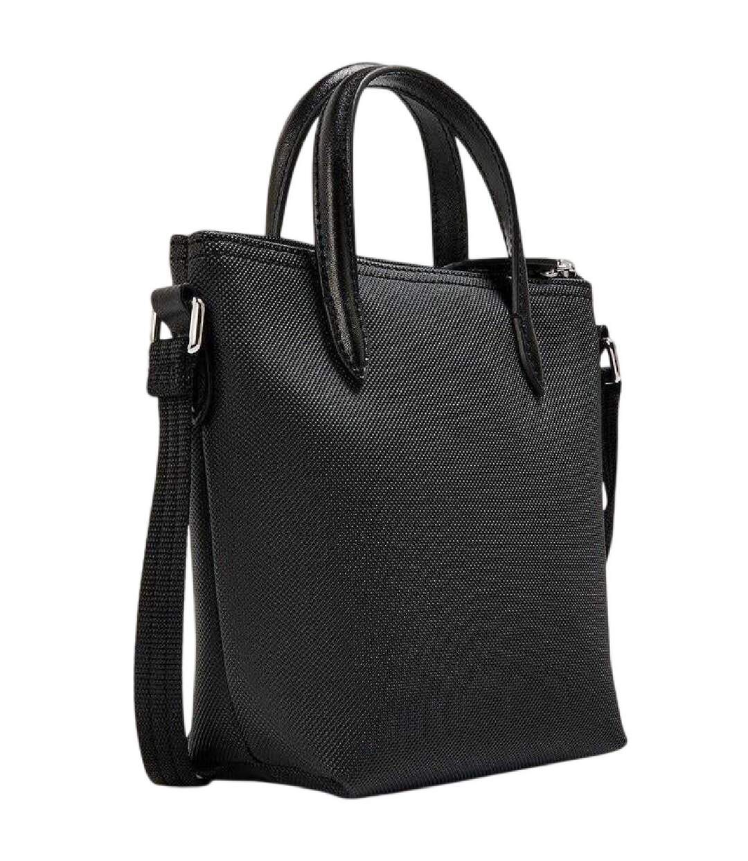 Logo Canvas Crossbody Bag One Size Black Lacoste-2