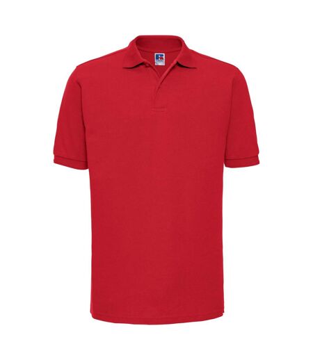 Polo À Manches Courtes Hommes Rouge Vif Russell