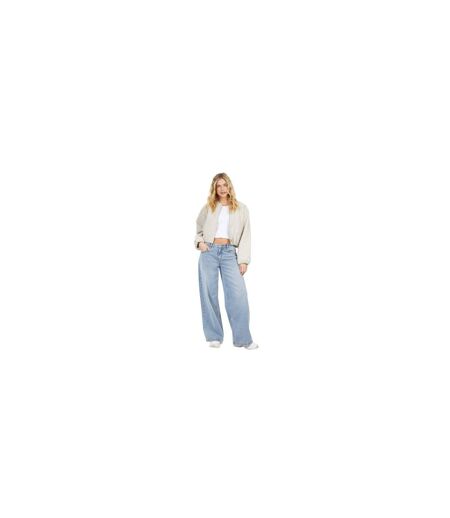 Blouson Aviateur Femme Blanc Cassé Chiné Brave Soul