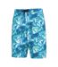 Mens ocean patterned boardshorts teal Mountain Warehouse