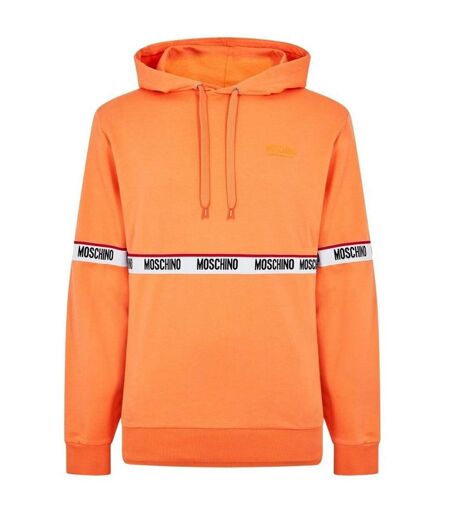 Sweat À Capuche Homme Orange Moschino