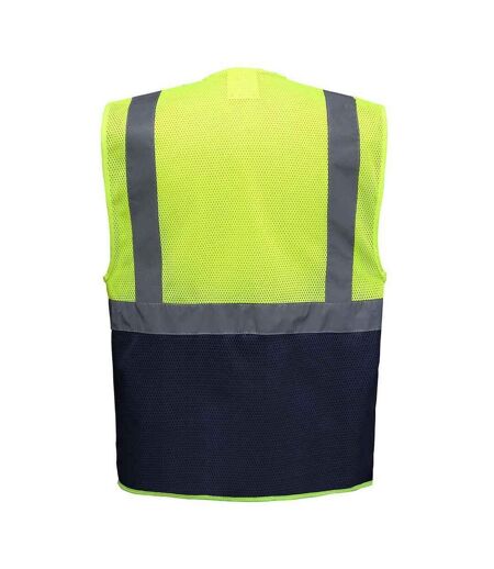 Yoko Gilet Hi-Vis unisexe pour adultes (Jaune/Marine) - UTPC6658