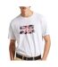 T-shirt blanc homme pepe jeans clag - l-1