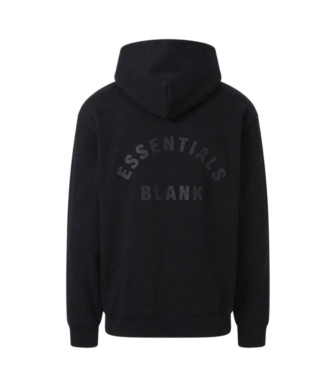 Sweat À Capuche Motif/style Arc Homme Noir Blank Essentials-2