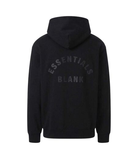 Sweat À Capuche Motif/style Arc Homme Noir Blank Essentials