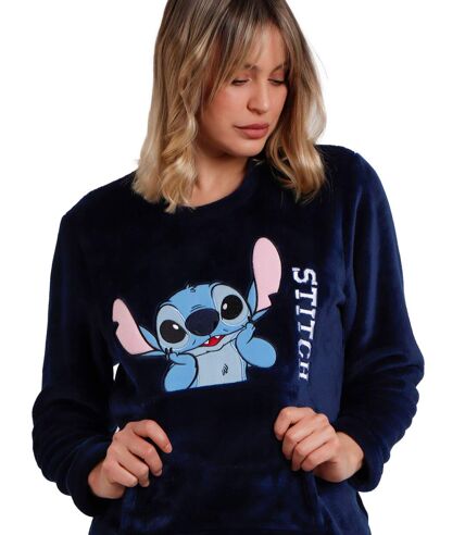 Pyjama tenue pantalon top manches longues Stitch Faces Disney Admas