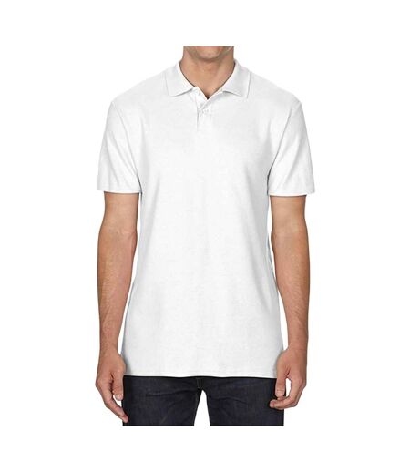 Unisex Adult Softstyle Polo Shirt White Gildan