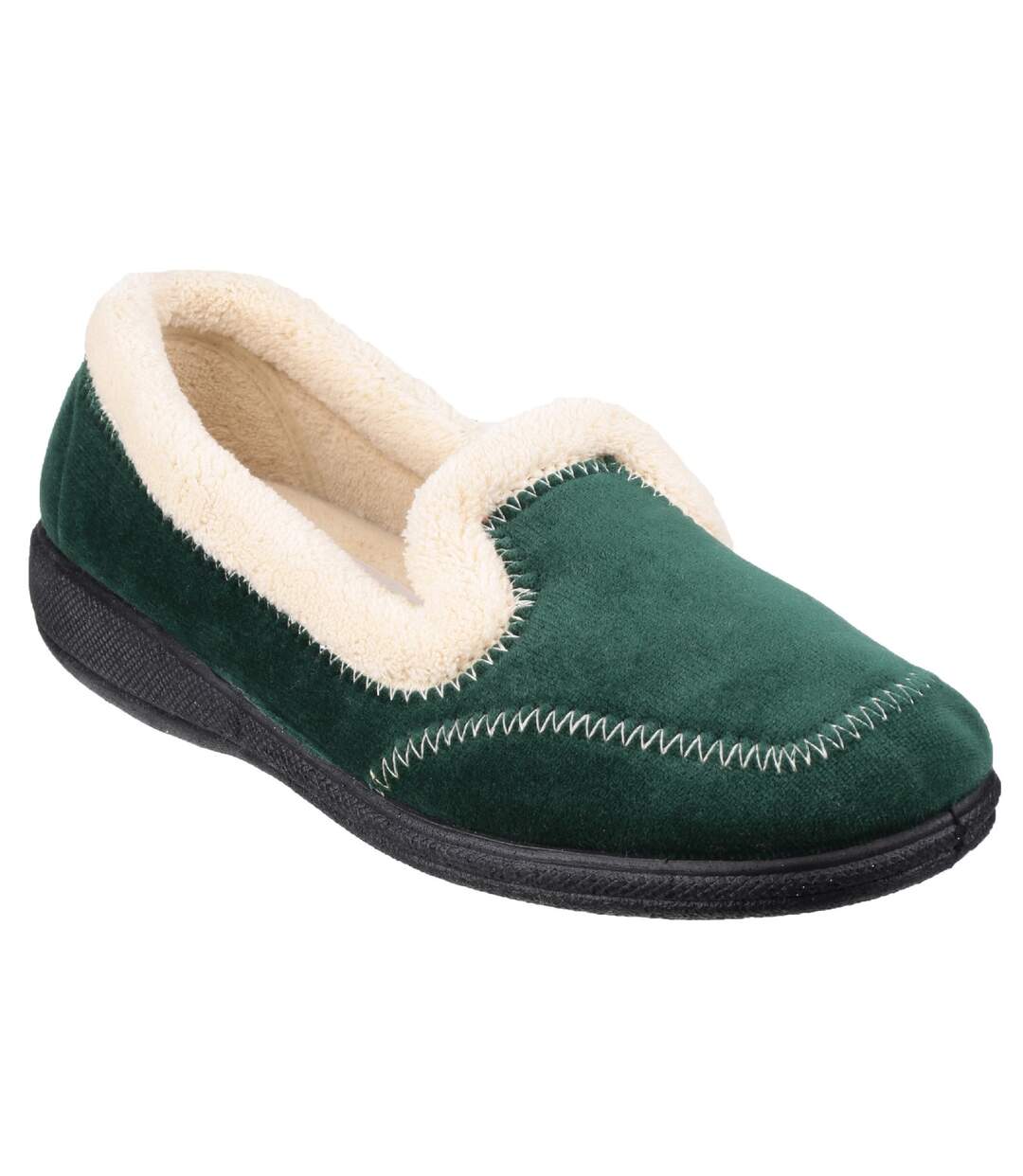 Maier chaussons classiques femme vert Fleet & Foster-1