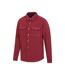 Mountain Warehouse Mens Dresden Melange Shirt (Dark Red) - UTMW2582