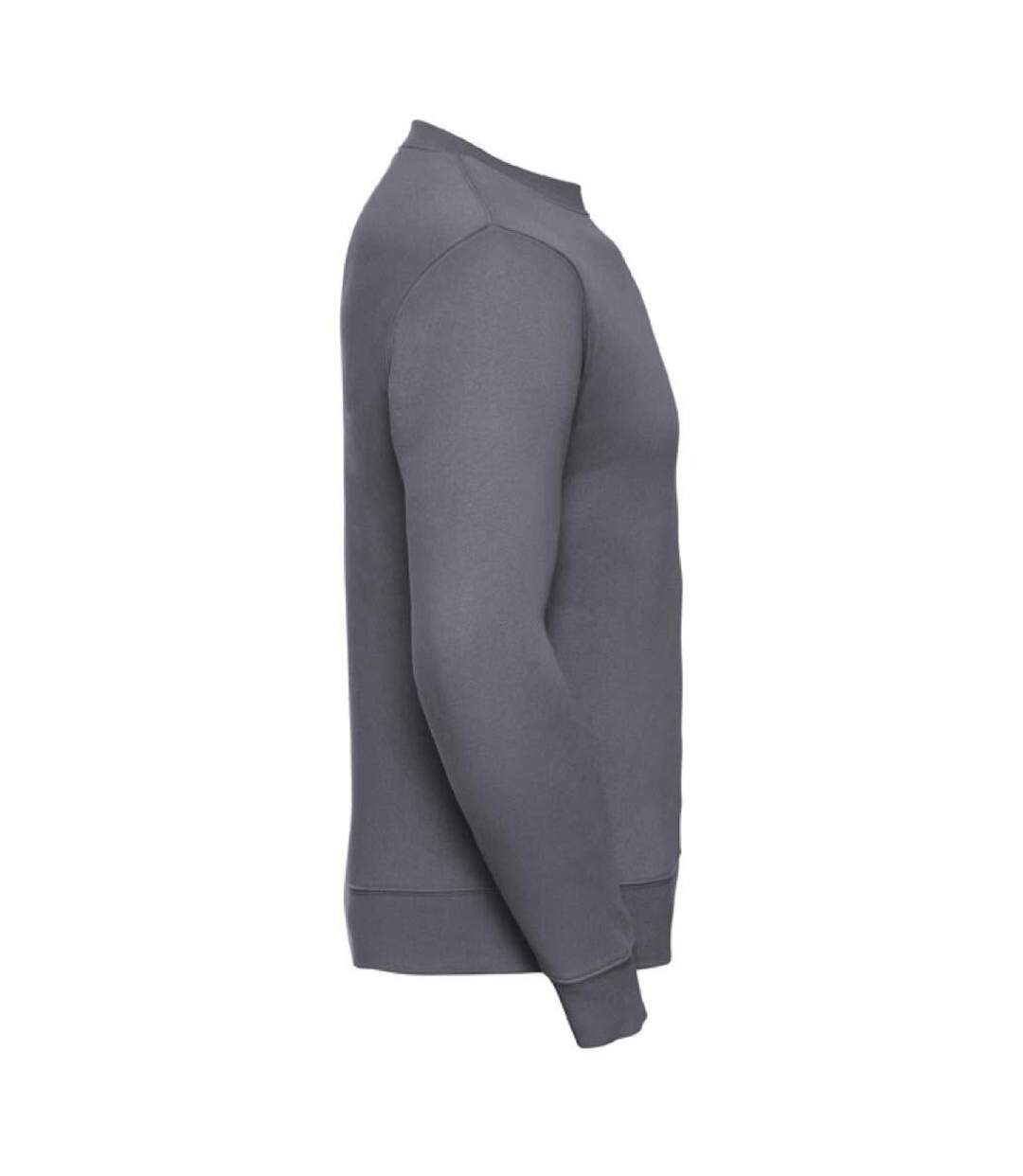 Sweat-shirt Authentique Pour Hommes Coupe Plus Fine Gris Foncé Russell-3