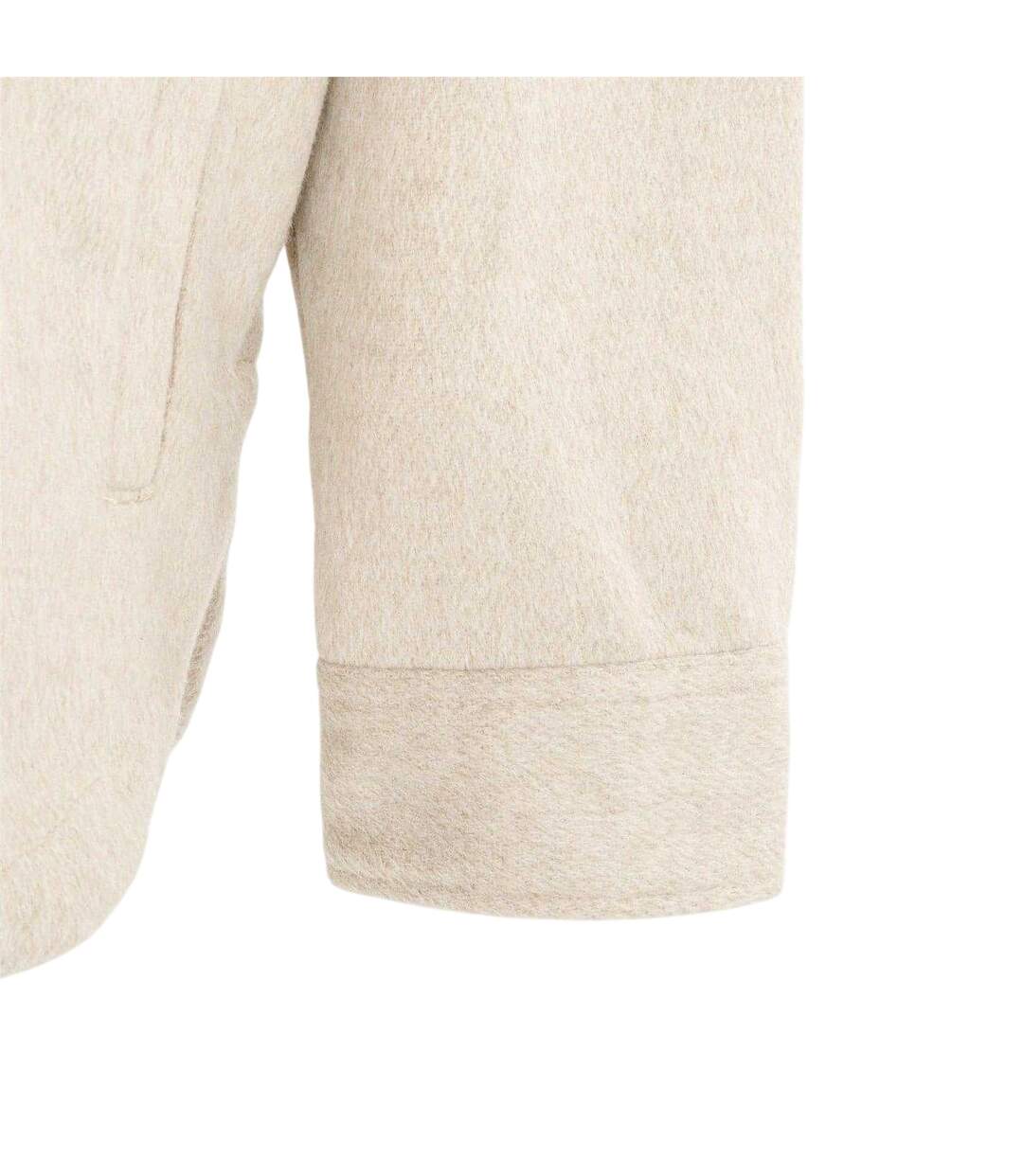 Chemise Manches Longues Femme Beige Clair Miso-4