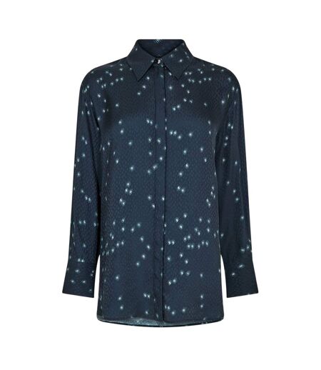Blouse Motif/style Petites Taches Femme Bleu Marine Boss