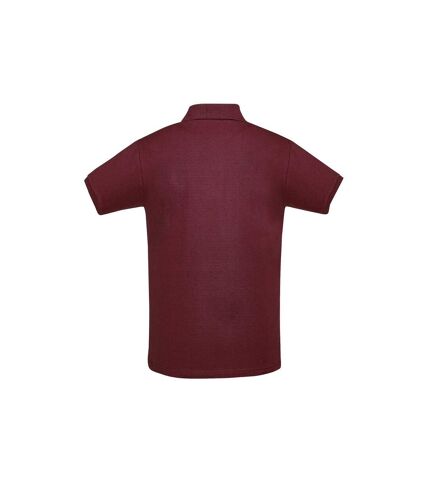 SOLS Mens Perfect Pique Short Sleeve Polo Shirt (Burgundy)