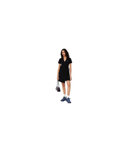 Robe Portefeuille Manches Courtes Femme Blanc Lacoste