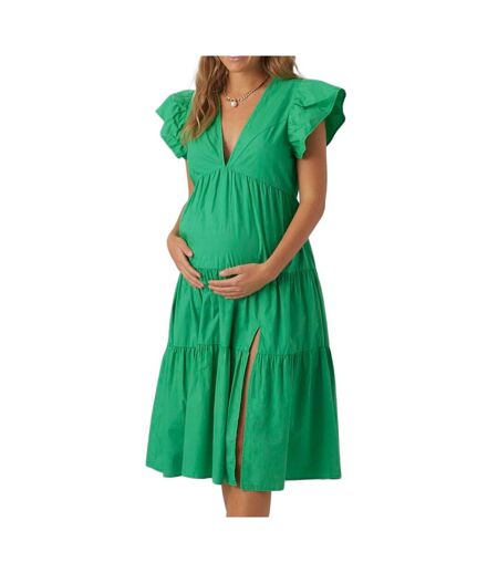 Robe de Grossesse Verte Femme Vero Moda Marternity Jarlotte - L