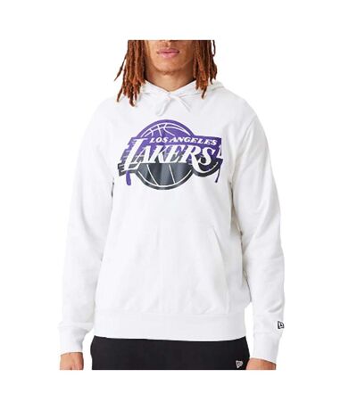 Sweat blanc homme new era hoody - l