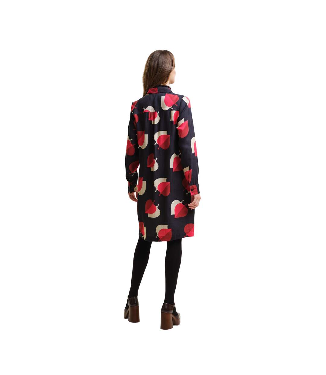 Womens/ladies orla kiely leaf print dress shadow elm pink Regatta