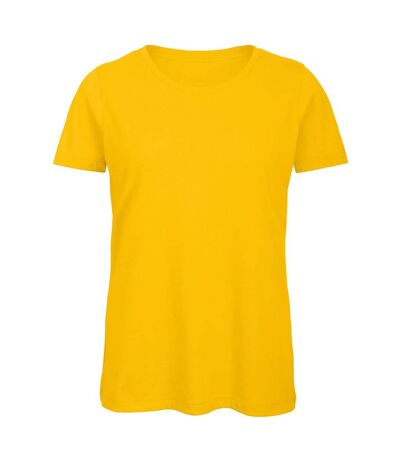 B&C Womens/Ladies Favourite Organic Cotton Crew T-Shirt (Gold)