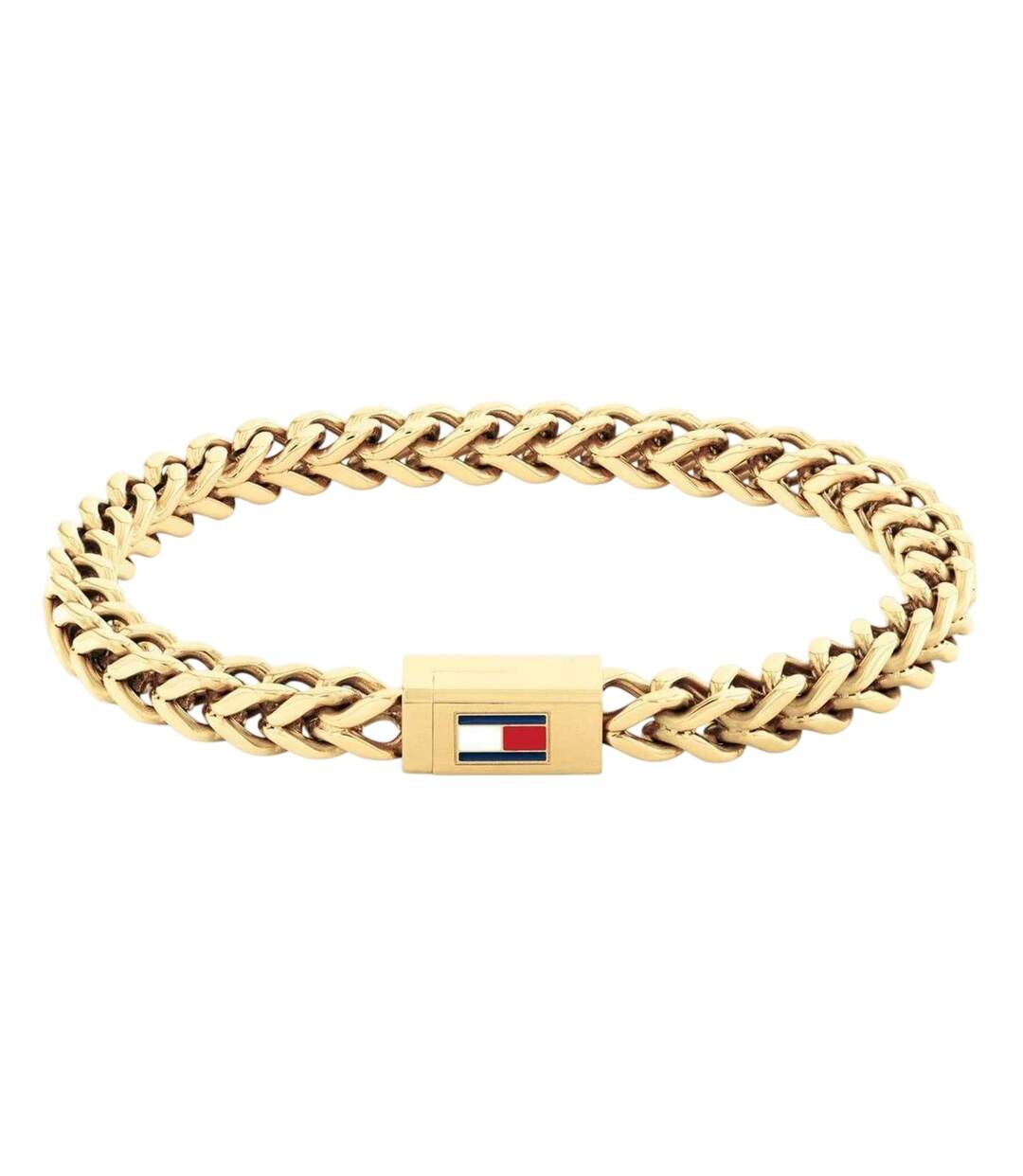Mens Polished Chain Bracelet One Size Gold Tommy Hilfiger-1