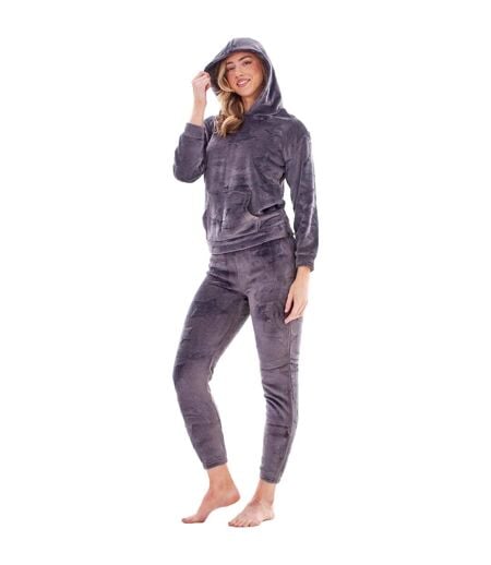 Ensemble De Pyjama Long Motif/style Étoile Femme Charbon Keanu
