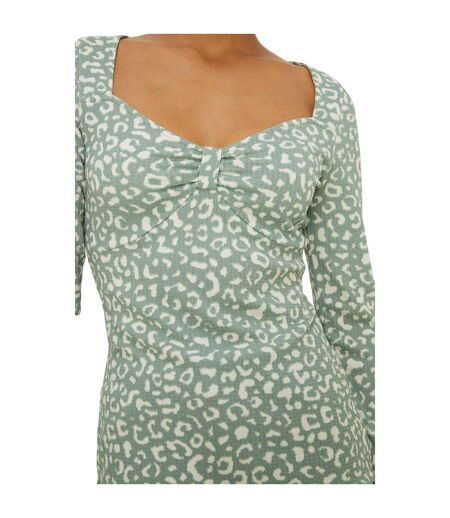 Dorothy Perkins Womens/Ladies Sweetheart Long-Sleeved Top (Green) - UTDP4153