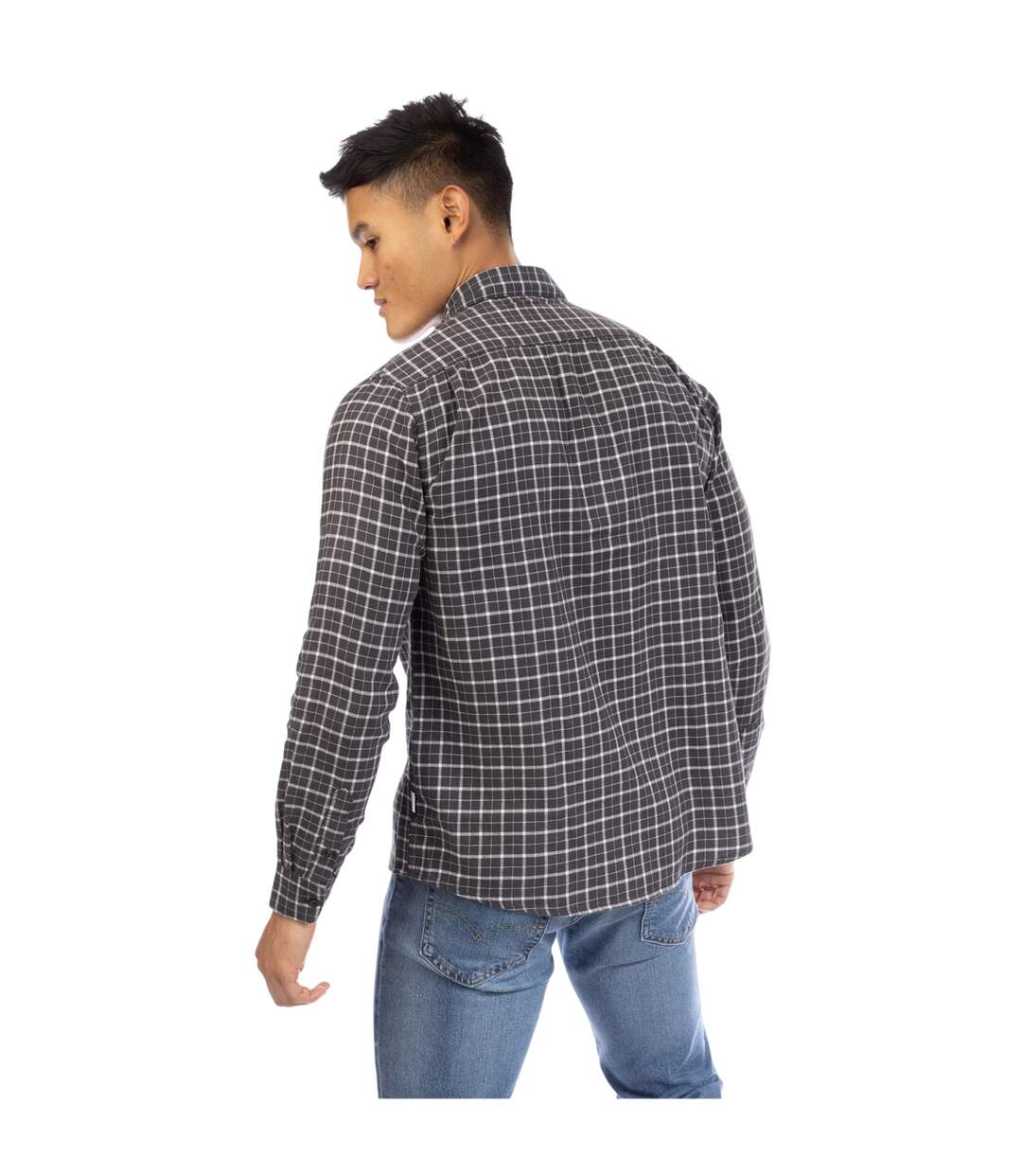 Mens Kiplin Plaid Long-sleeved Button-down Shirt Multicoloured Peter Werth-2