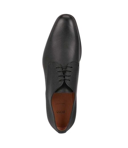 Mens Kensington Leather Derby Shoes Black Boss