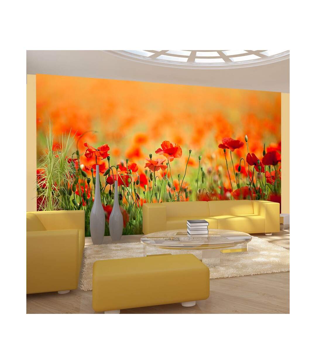 Papier Peint Coquelicots, Beaux Jours D'été 270x450cm-1