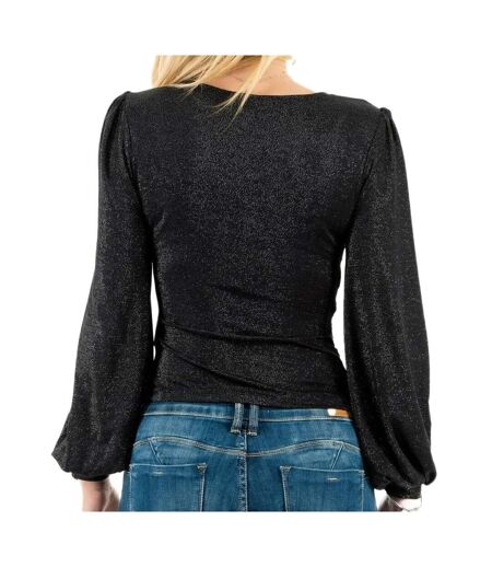 Blouse Noir Brillante Femme Morgan Twilo - L