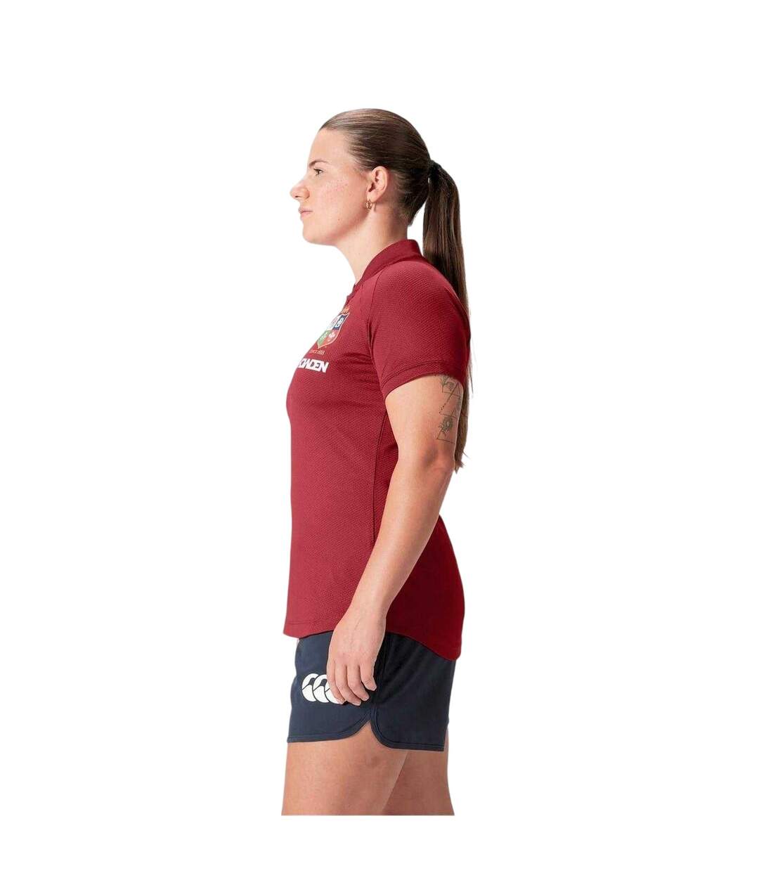Polo Motif/style British & Irish Lions Femme Rouge Écarlate Canterbury-4