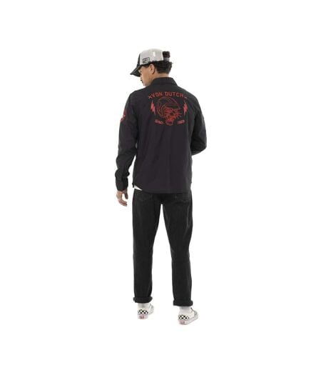 Chemise homme manches longues en popeline patchs et logo dos Pick Vondutch