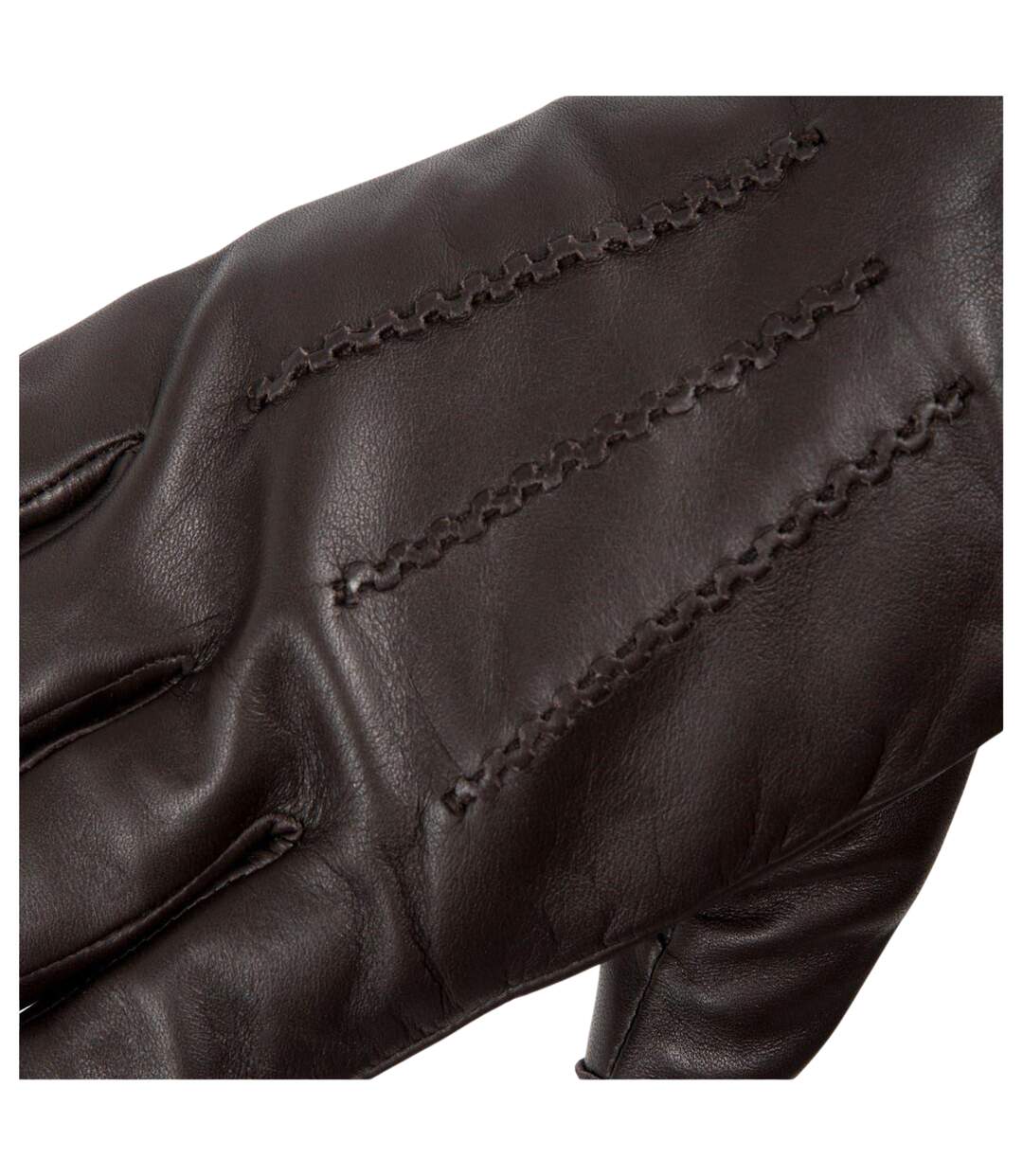 Mens Sheepskin 3 Point Stitch Glove Brown Pretty Green-3