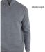 CHALLENGER PUL2005A — Pull camionneur col montant zippé gris : chaleur haute densité et style raffiné-5
