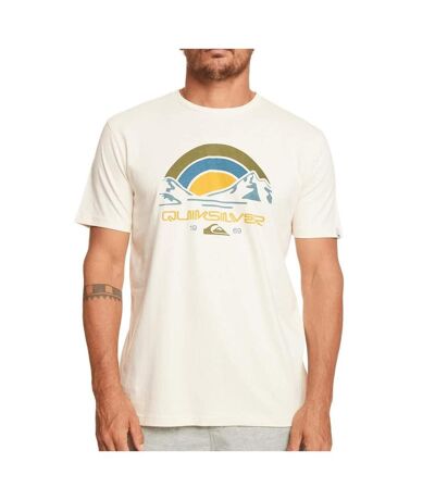 T-shirt Beige Homme Quiksilver Mountain Trip - S