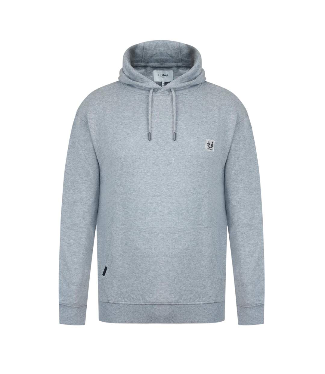 Sweat À Capuche Avec Cordons Homme Gris Chiné Chiné Firetrap-1