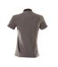 Womens/ladies Accelerate Polo Shirt Dark Anthracite Black Mascot-2