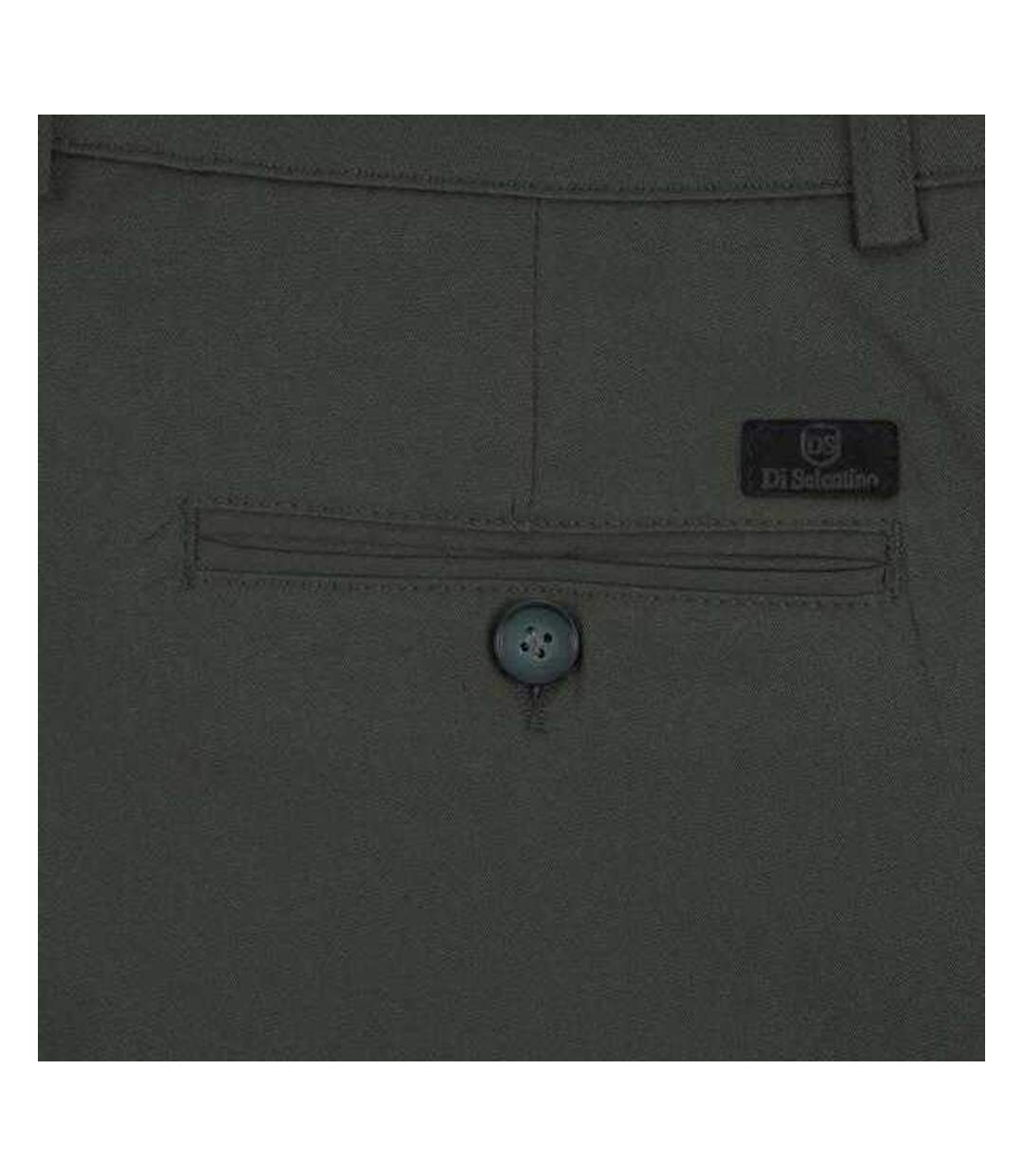 Pantalon Motif/style Uni Homme Vert Kaki Di Selentino-2