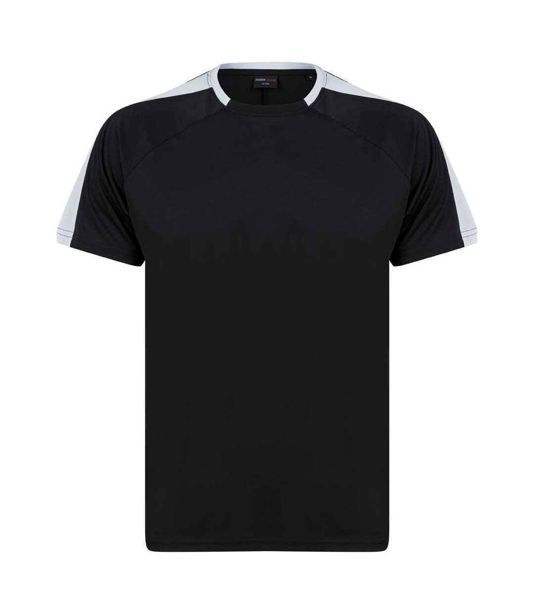 T-shirt unisexe noir / blanc Finden and Hales Finden and Hales