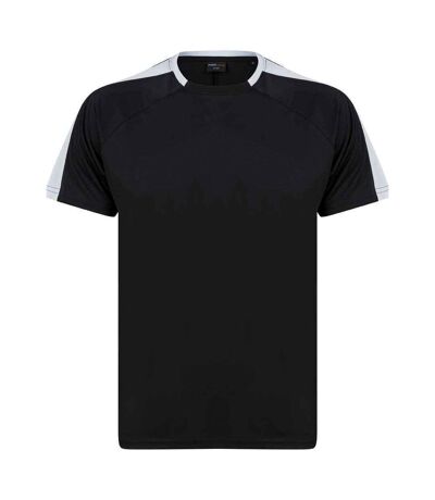 T-shirt unisexe noir / blanc Finden and Hales Finden and Hales