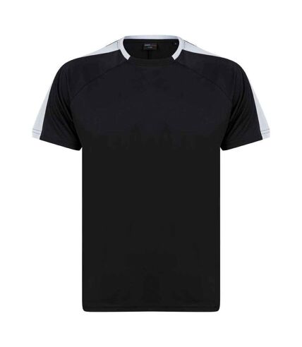 T-shirt unisexe noir / blanc Finden and Hales Finden and Hales