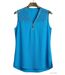 Mayflower CHF3053C Top sans manches bleu turquoise en crêpe pour un look d'été chic-2