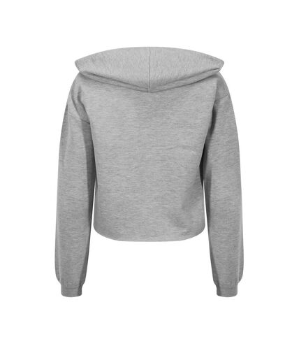 Sweat à capuche girlie femme gris chiné Awdis