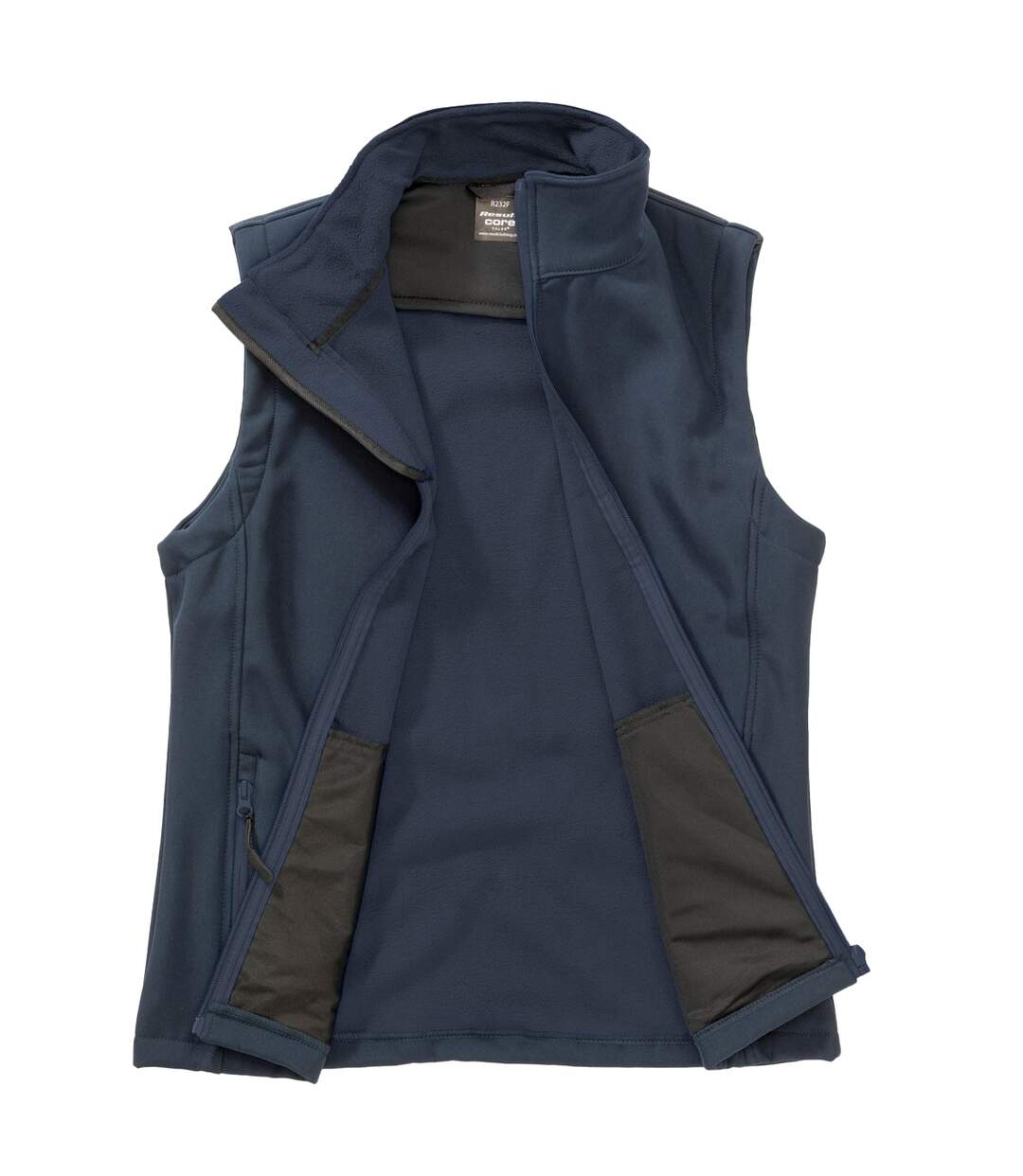 Womens/ladies Softshell Body Warmer Navy Result-1